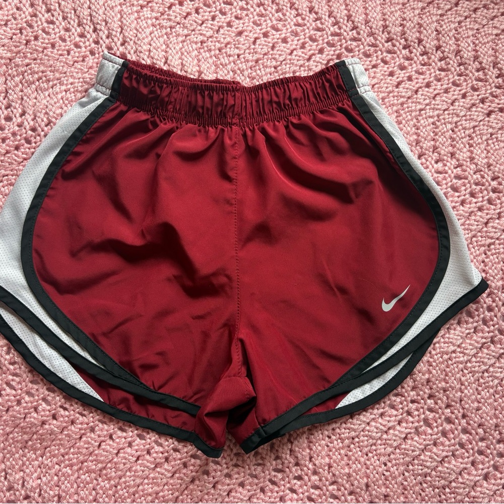 Red and White Athletic Shorts - Picture 2 of 3